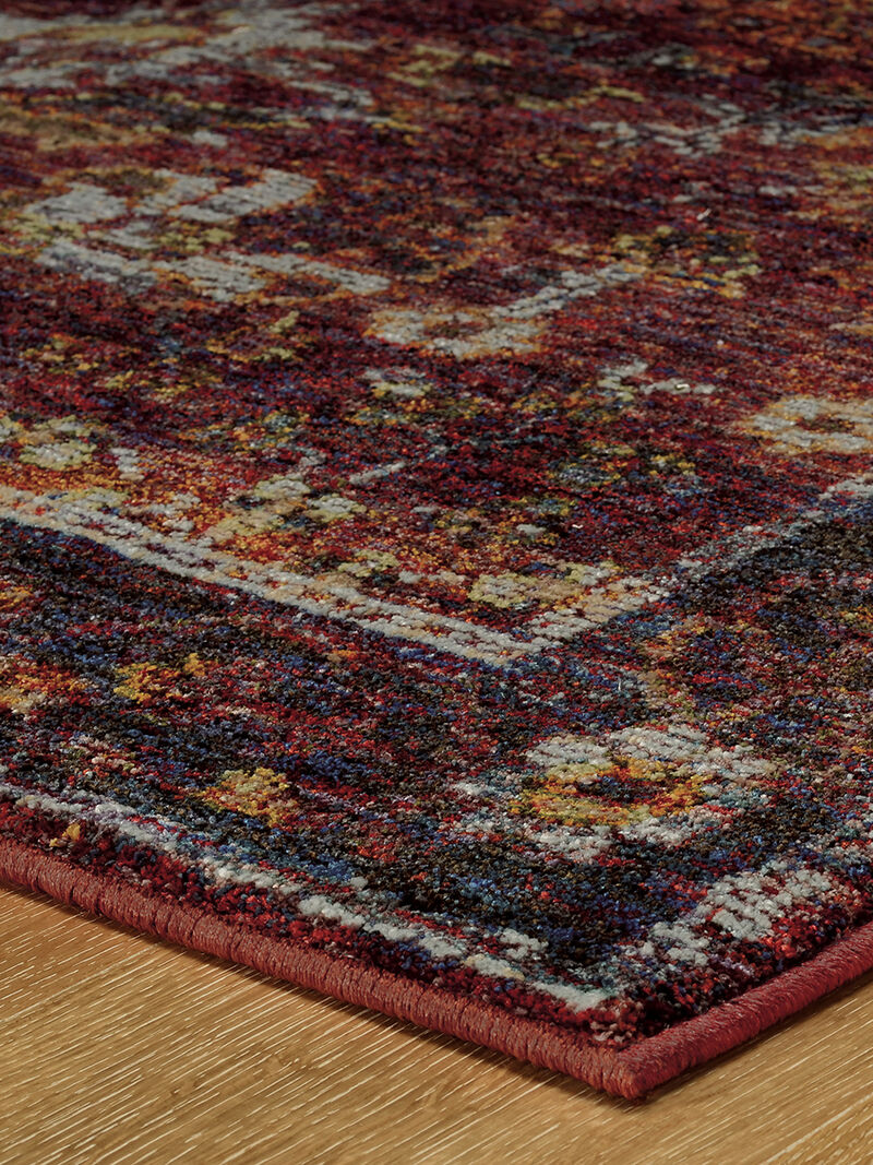 Andorra 1'10" x 3'2" Red Rug