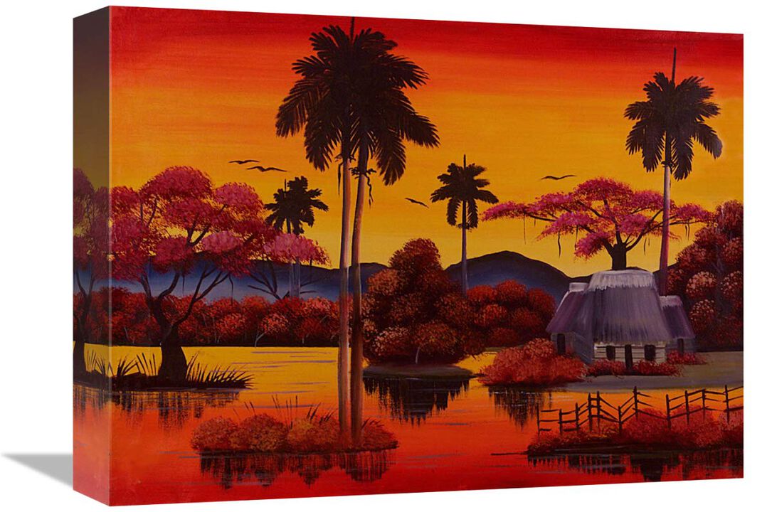Palms Way-Canvas Art-16x12