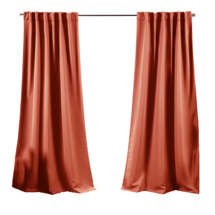 Blackout Window Curtains – Set of 2 Room Darkening Thermal Panels