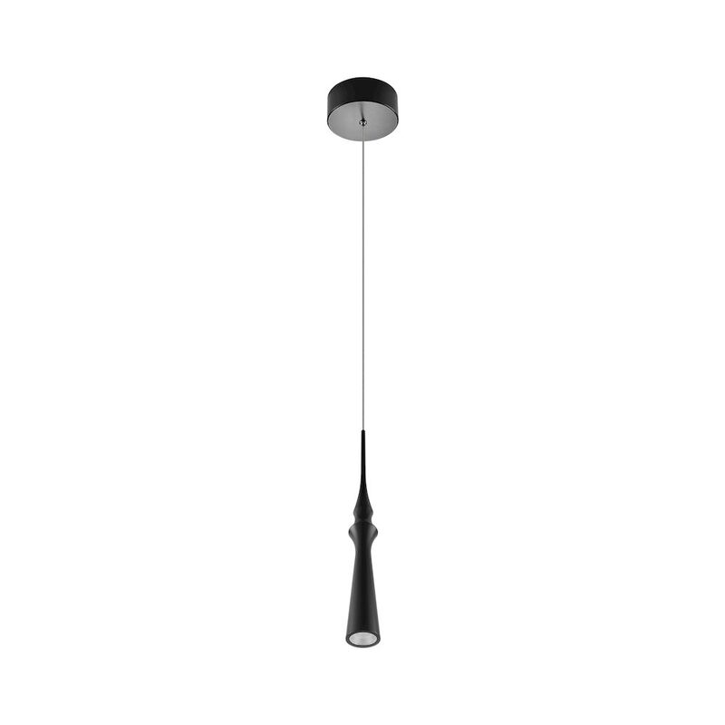 VONN Lighting Integrated LED Height Adjustable Pendant Light in Black