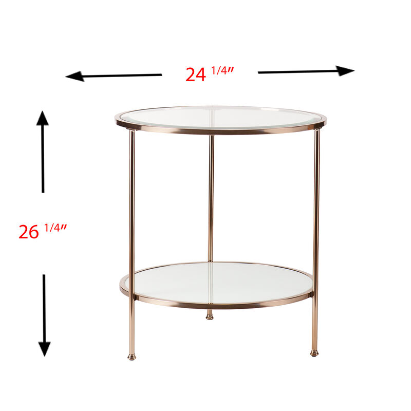 Ackerly Round End Table