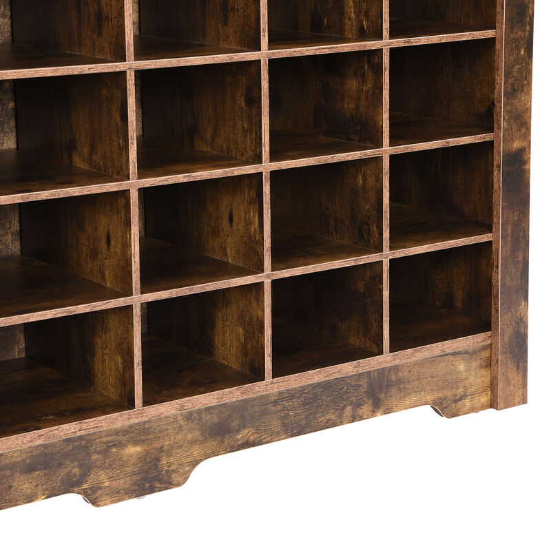 Merax Sleek Design Cubby Console Shoe Cabinet