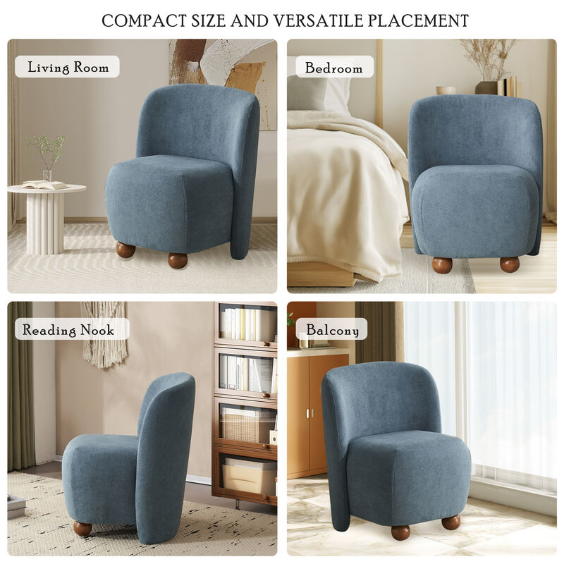 Merax Modern Armless Accent Chair Home Chair