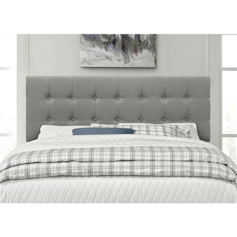 Fabric Upholstered Button Tufted Headboard for Modern Bedroom Decor
