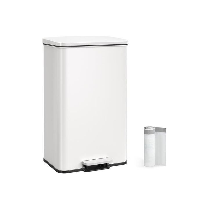 10.5 Gallon Trash Can for Efficient Waste Management and Space-Saving