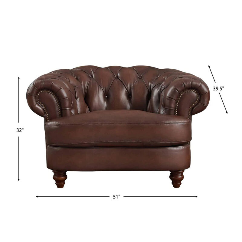 Newport Top Grain Leather Chair