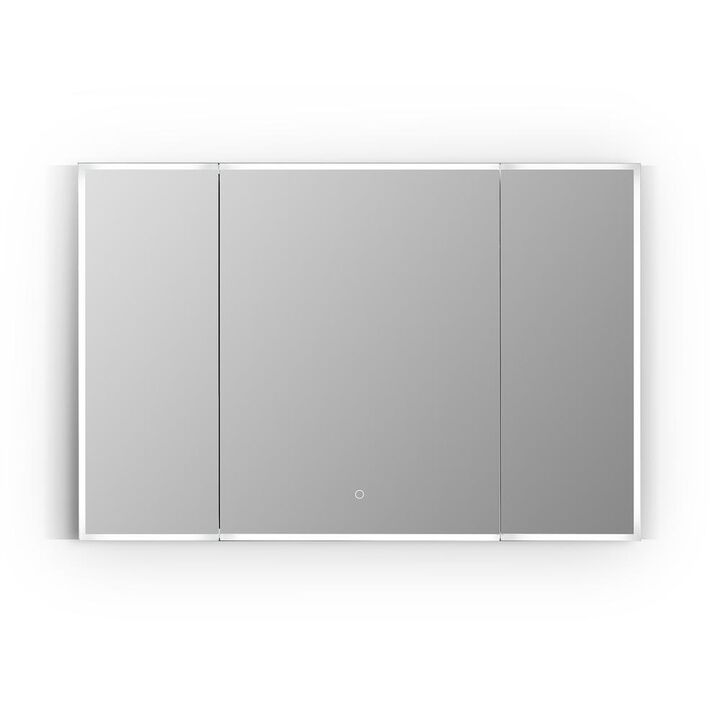 Altair Frameless Surface-Mount/Recessed LED Lighted Bathroom Medicine Cabinet