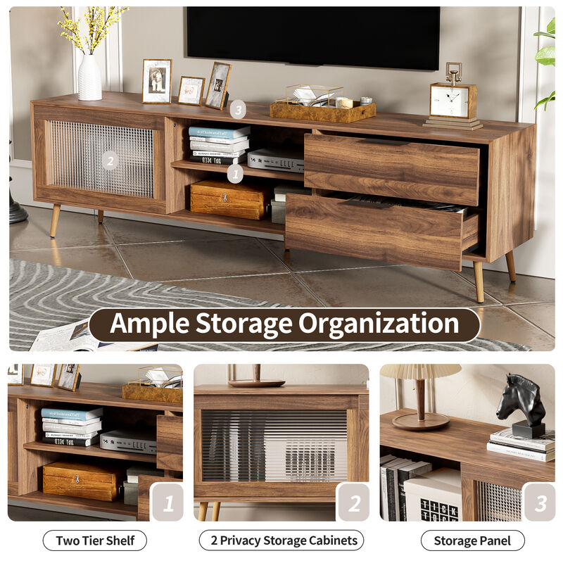 Merax Modern Entertainment Center TV Stand Console Table