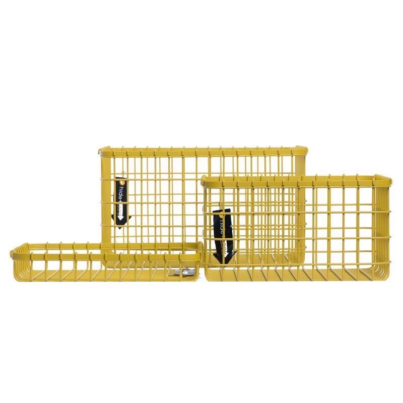 Loop Heavy-Duty Wire Bin-Large-Yellow