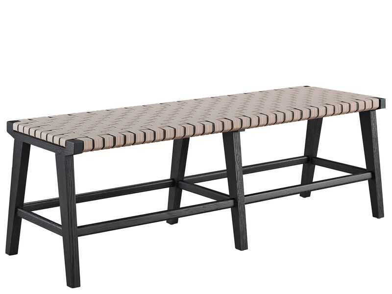 Harlyn Bench in Charcoal