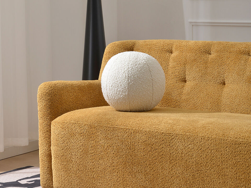 Jules 12-in Bouclé Round Pillow