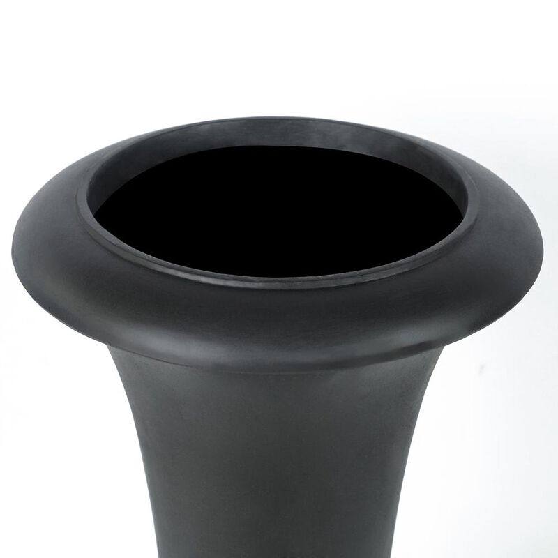 LuxenHome Black Finish Urn Planter (Small)