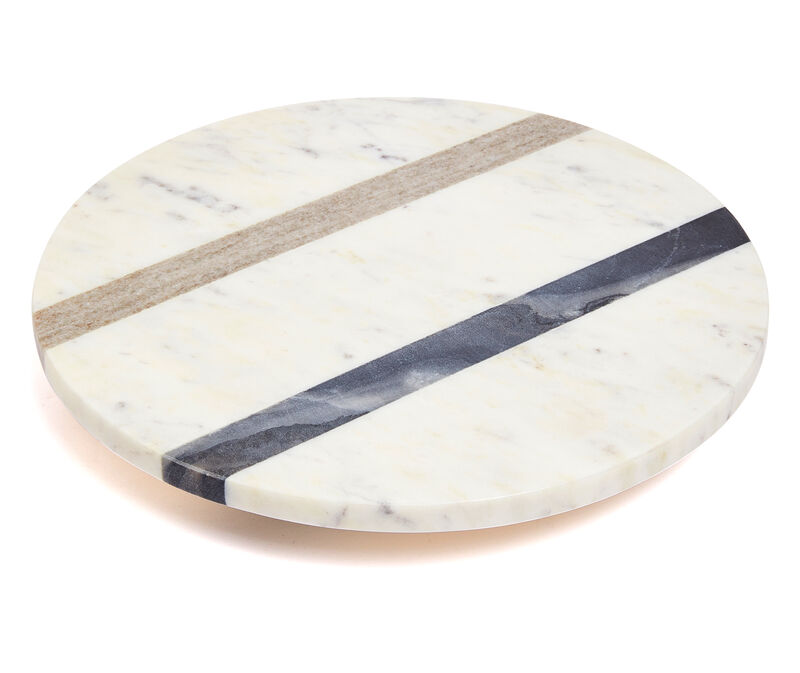 12 inch Single Tier Marble Lazy Susan Turntable