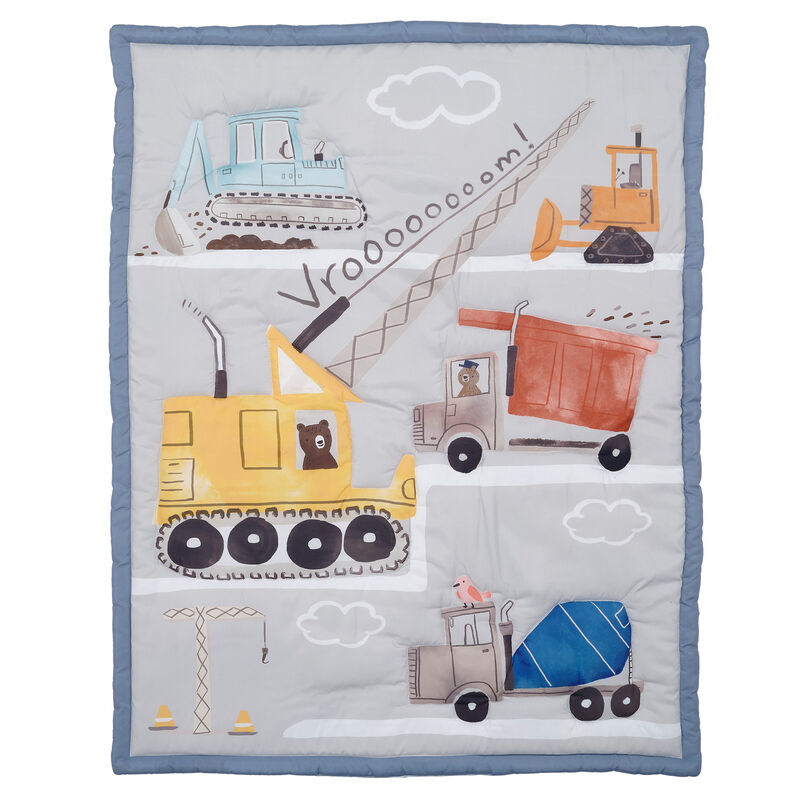 Bedtime Originals Construction Zone 3-Piece Trucks Nursery Baby Crib Bedding Set