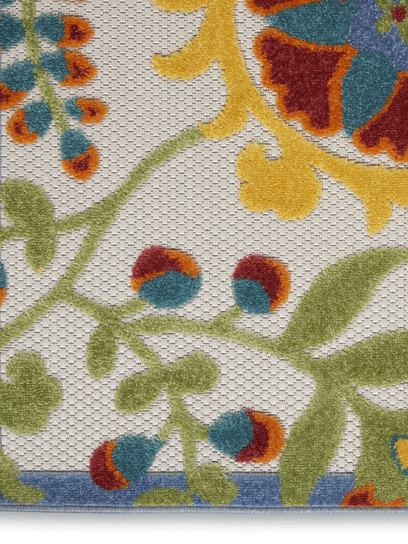 Aloha ALH17 Ivory/Multicolor 3'6" x 5'6" Rug