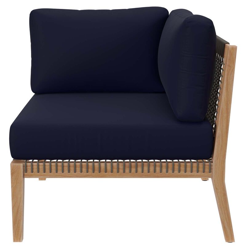 Modway - Clearwater Outdoor Patio Teak Wood Loveseat
