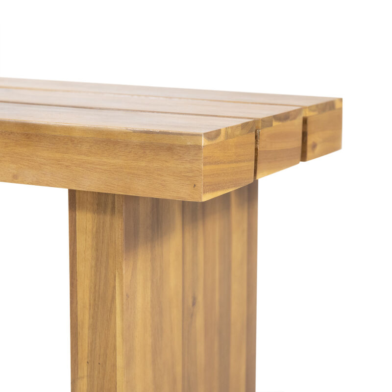 Merax Outdoor Indoor Wood Bench Dining Chair