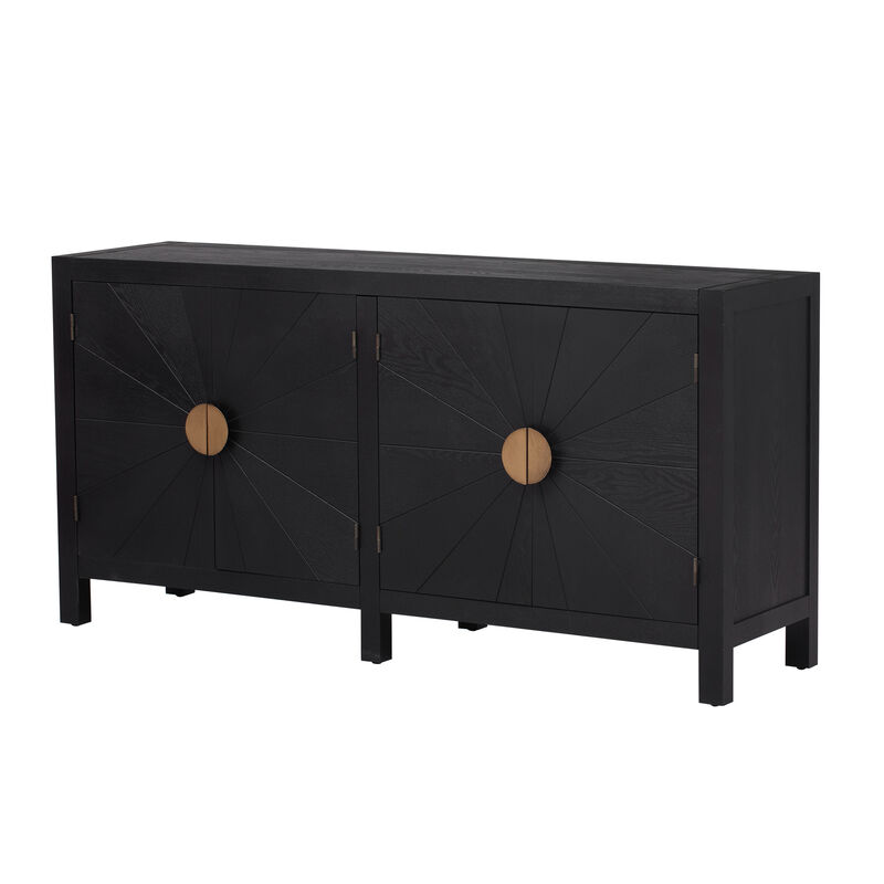 Merax Ash Veneer Storage Cabinet