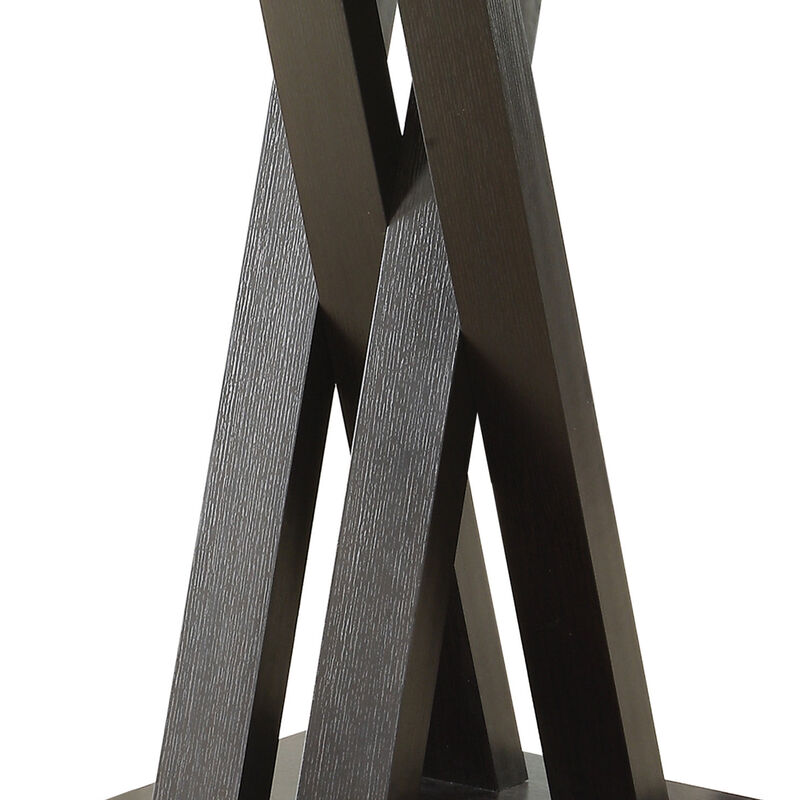 Contemporary Style Wooden Bar Table, Brown - Benzara