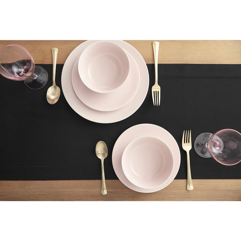 Solino Home Cotton Linen Hemstitch Table Runner