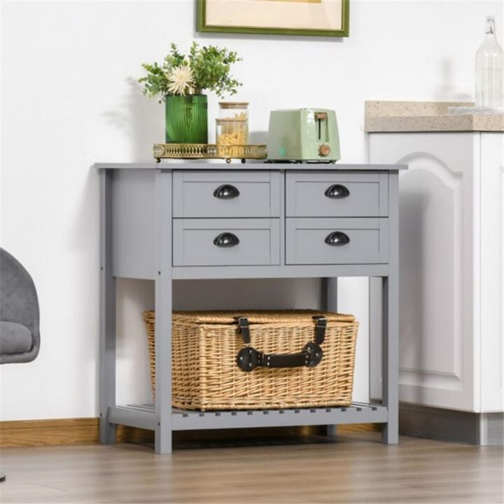 Kitchen Sideboard Buffet, Storage Cabinet & Coffee Bar with Shelves and Doors