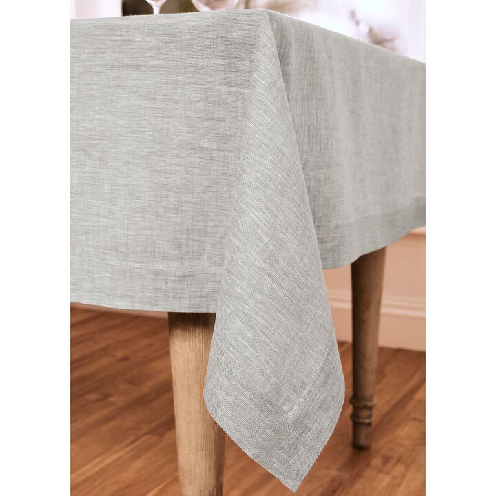 Solino Home 100% Pure Linen Dinner Napkins 20 x 20 Inch Set of 6 | Classic Hemstitch