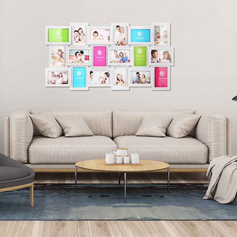18-Opening Picture Frame Collage for Photos, Glass Protection Display