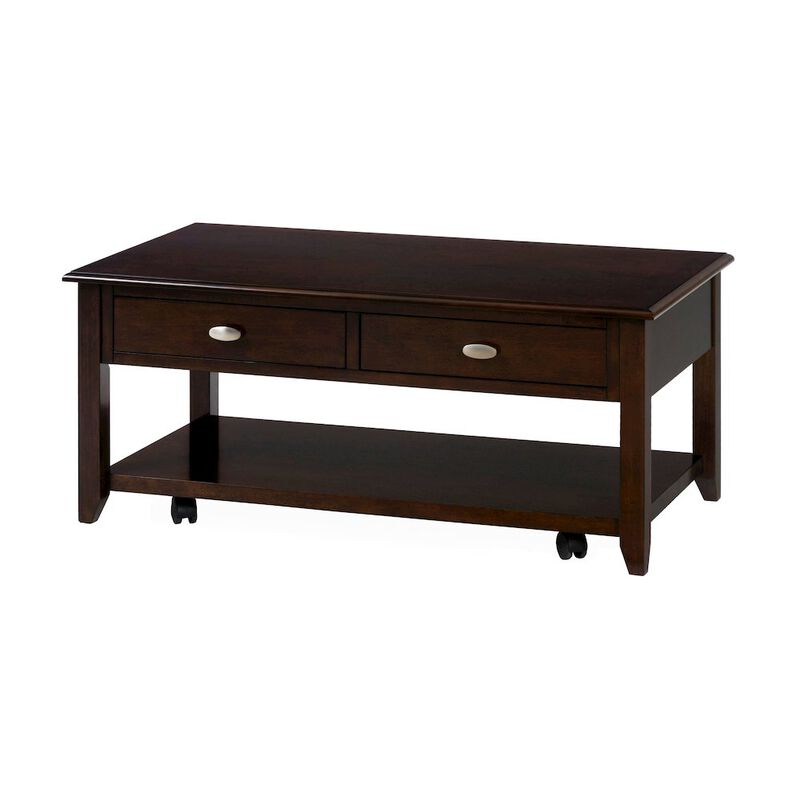 Jofran Merlot Warm Contemporary 44 Coffee Table