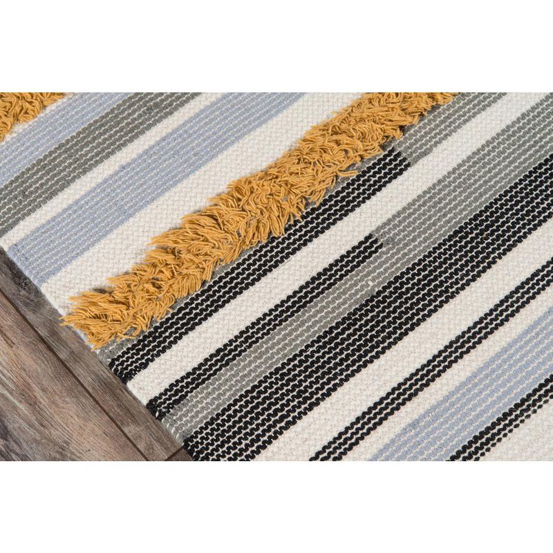 Novogratz Contemporary Rectangle Area Rug, Mustard, 7'6 X 9'6