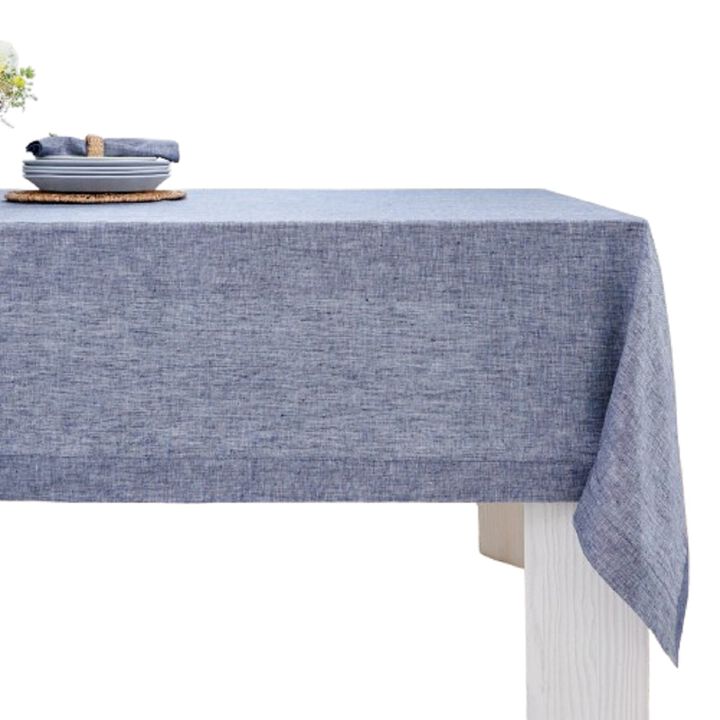 Solino Home 100% Pure Linen Dinner Napkins 20 x 20 Inch Set of 6 | Classic Hemstitch