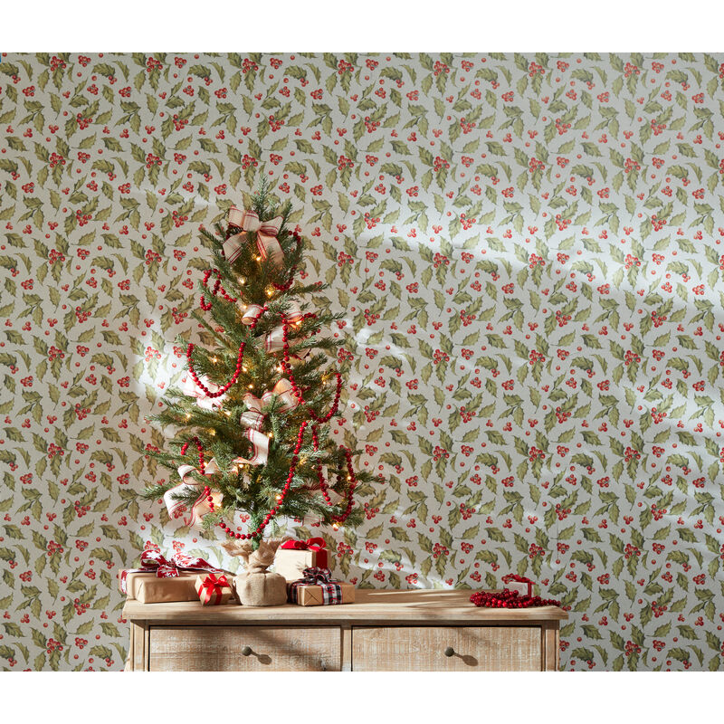 Set of 2 Pine Trees in Plastic Pots for Christmas Décor and Holiday Home Styling