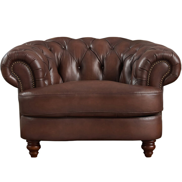 Newport Top Grain Leather Chair