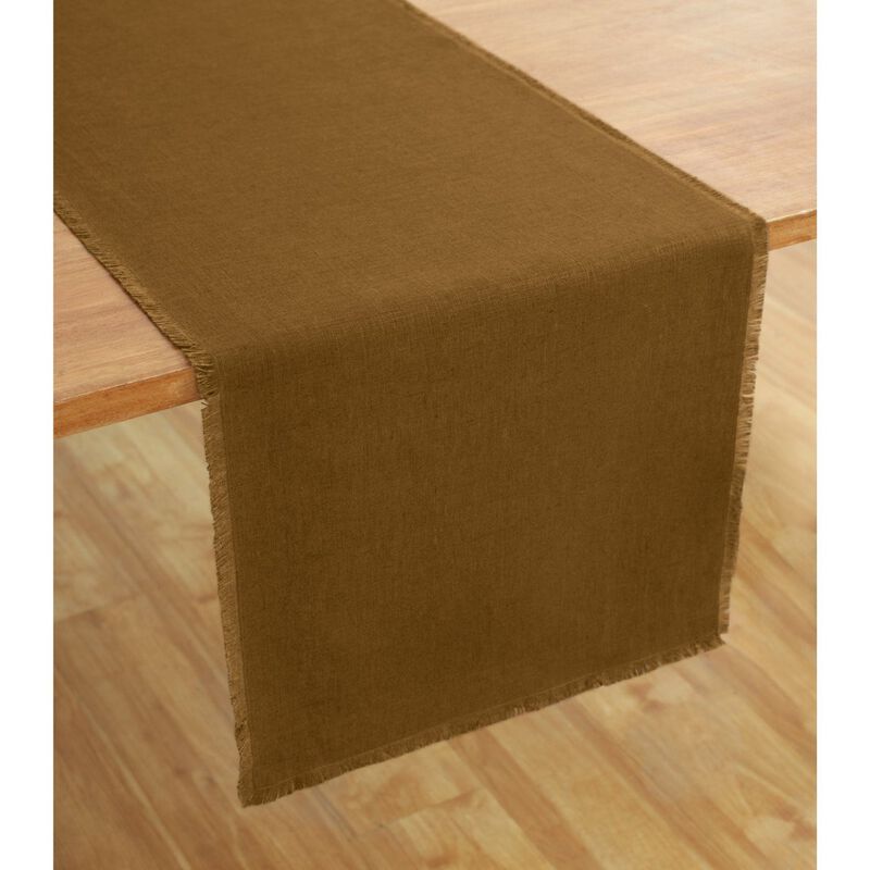 Solino Home 100% Pure Linen Table Runner 14 x 108 Inch | Milan