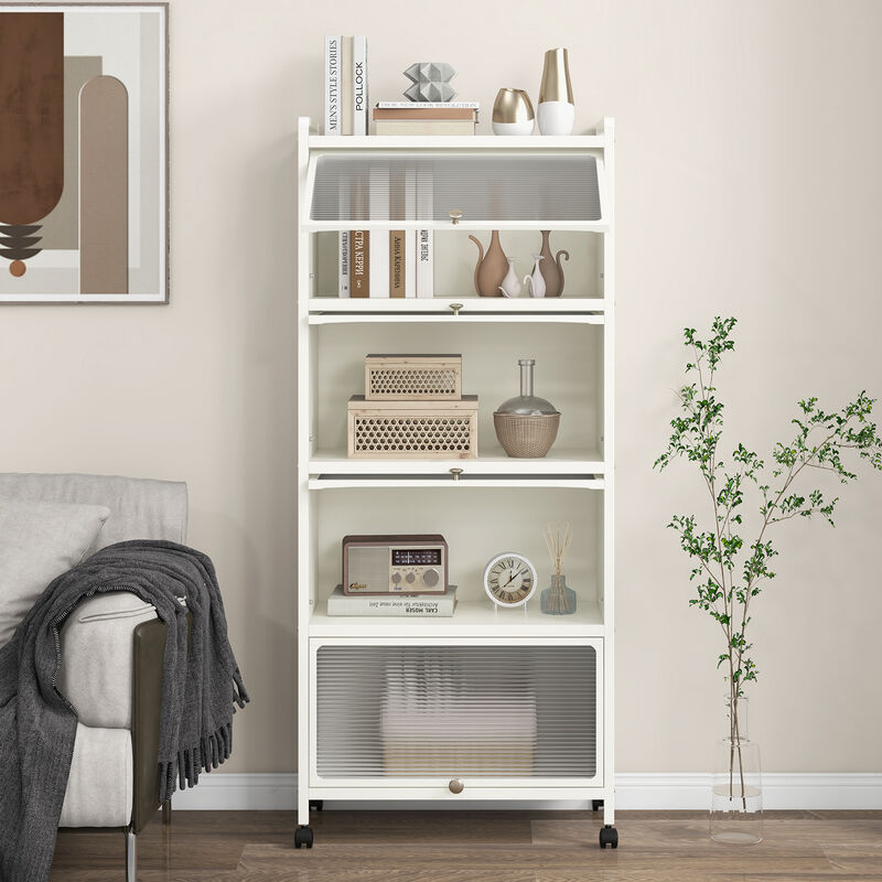 5-Tier Kitchen Baker's Rack with Flip-up PC Doors
