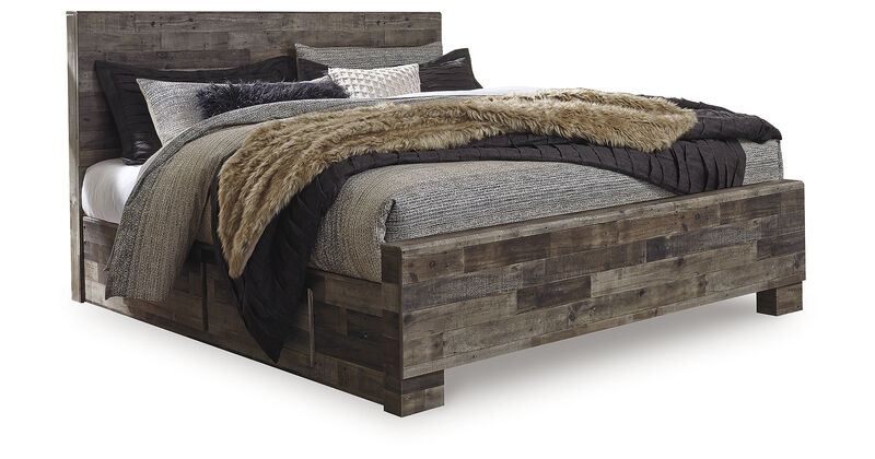 Derekson King Panel Bed with 2 Side Storage