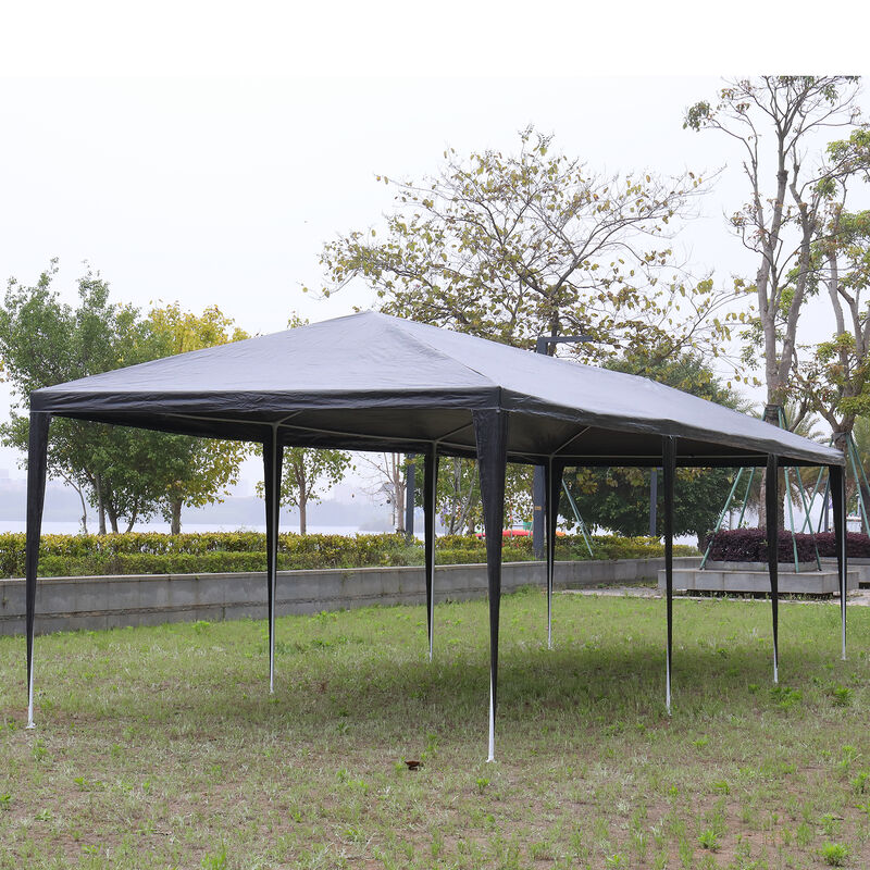 Waterproof Canopy Patio Wedding Gazebo, Outdoor Party Tent with 8 Removable Sidewalls