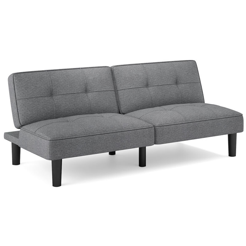 6-Position Adjustable Convertible Folding Futon Sofa Bed for Small Spaces