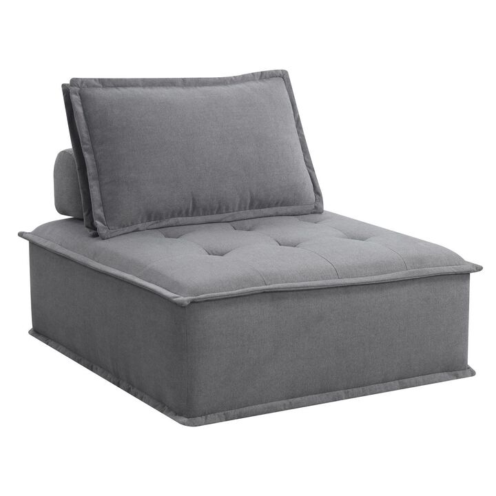 Paxton Charcoal Armless Chair