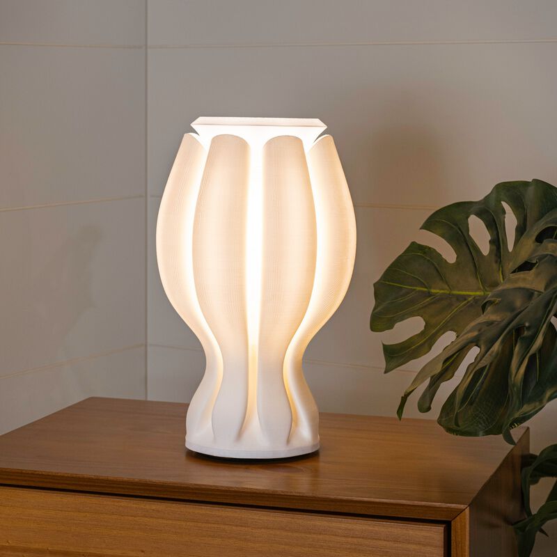 Flower Tropical Coastal Plant-Based PLA 3D Printed Dimmable LED Table Lamp