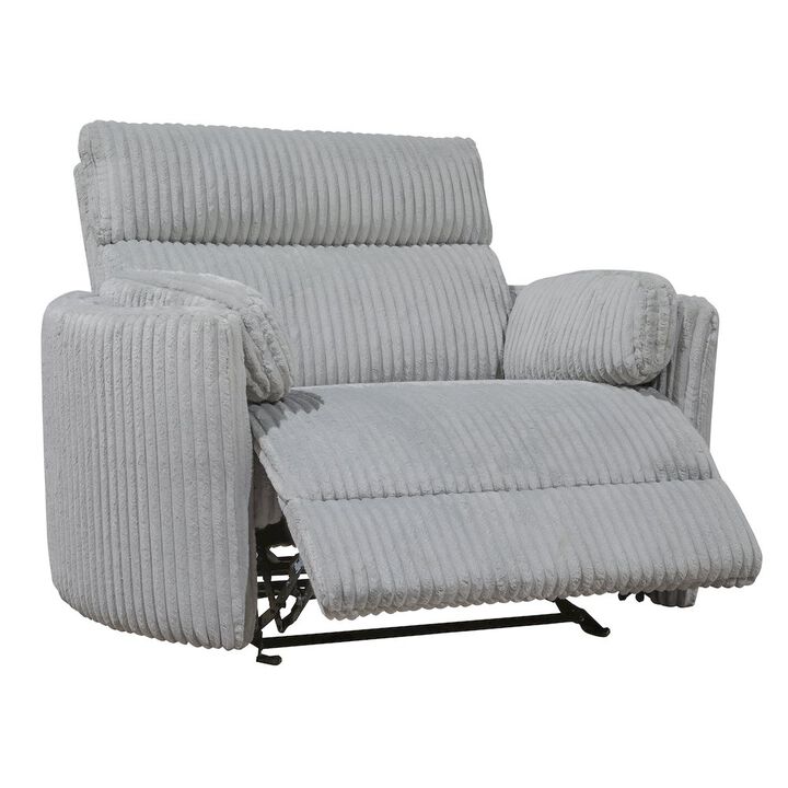 Parker Living Mega Grey Extra Wide Power Glider Recliner Two Pack