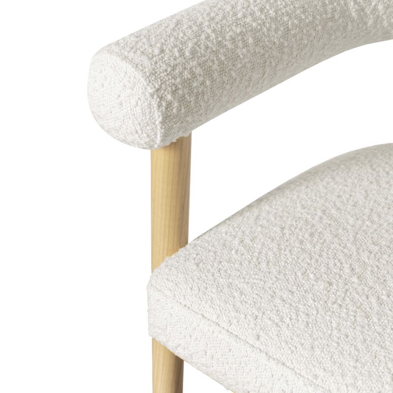 Spara Black Boucle Counter Stool