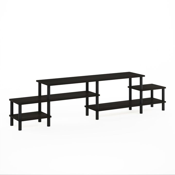 Furinno Furinno Turn-N-Tube Grand Entertainment Center for TV up to 80 Inch, Espresso/Black