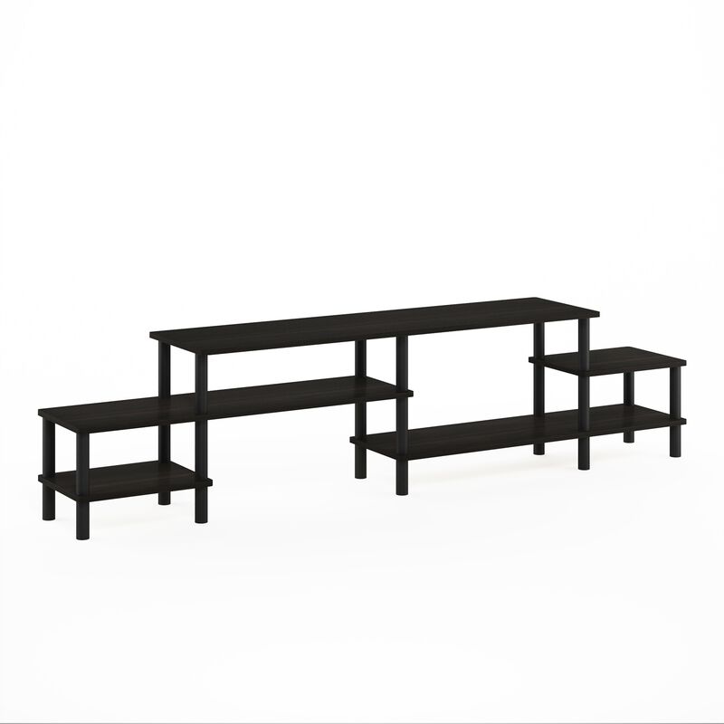 Furinno Furinno Turn-N-Tube Grand Entertainment Center for TV up to 80 Inch, Espresso/Black