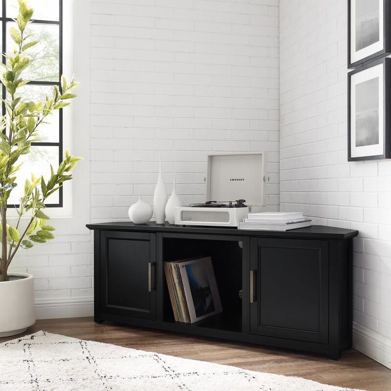 Camden 58" Corner Tv Stand Black