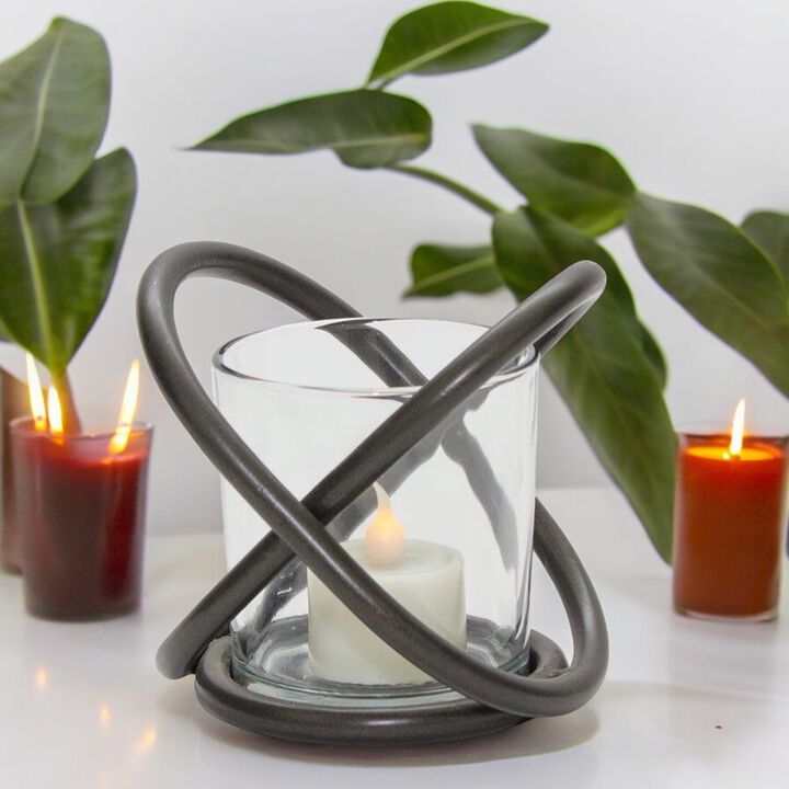 Set of 2 Decorative Votive Candle Holders for Home Décor