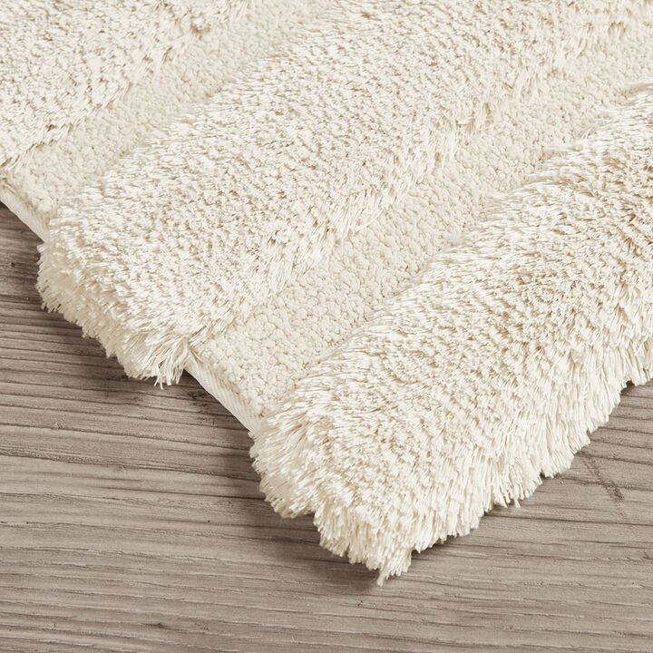 Gracie Mills Kathleen Modern High-low stripe Rug - 21x34"