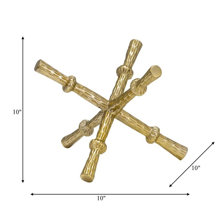 Sagebrook Home Metal, 10h Jack Orb, Gold
