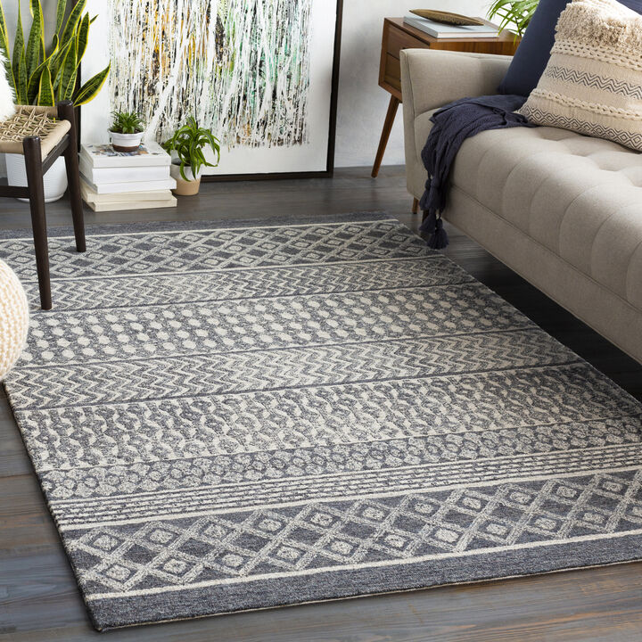 Maroc MAR-2305 2' x 3' Black Rug