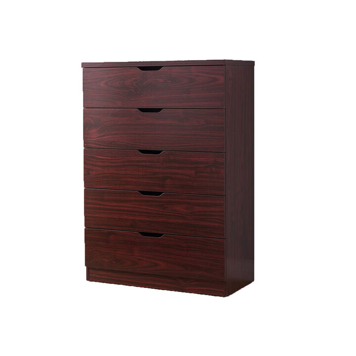 Utility Cabinet Mahogany