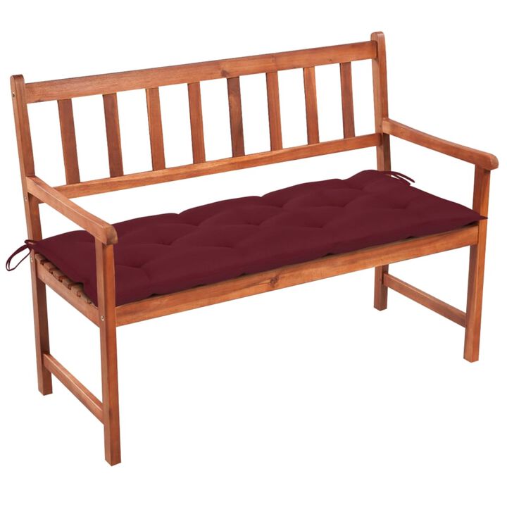 vidaXL Garden Bench with Cushion 47.2'' Solid Acacia Wood